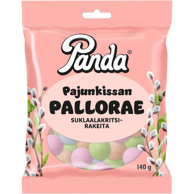 Конфеты лакрица в шоколаде Panda Pajunkissan pallorae 140 гр
