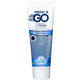 Зубная паста с фтором Fresh & Go ORIGINAL 75 мл Зубная паста с фтором Fresh & Go ORIGINAL 75 мл