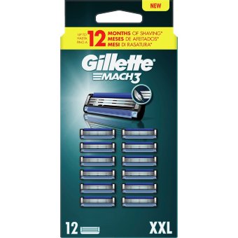 Кассеты Gillette Mach3 12 шт