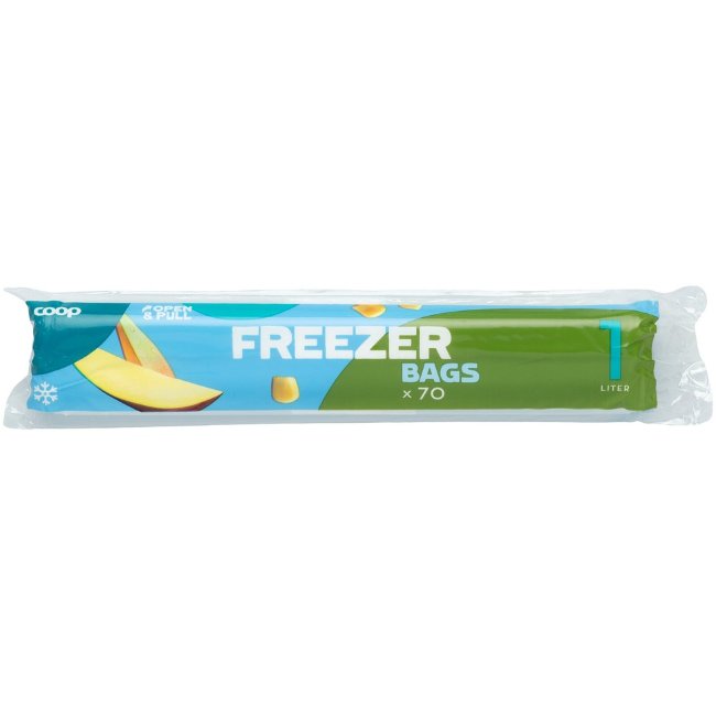 Пакеты для заморозки Coop 24х20см 1л 70шт