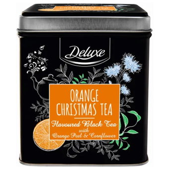 Рождественский черный заварной чай с апельсином Deluxe 90 гр Рождественский черный заварной чай с апельсином Deluxe 90 гр