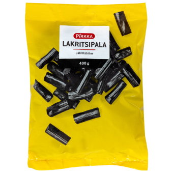 Мягкие лакричные конфеты Pirkka Lakritsipala 400 гр Мягкие лакричные конфеты Pirkka Lakritsipala 400 гр
