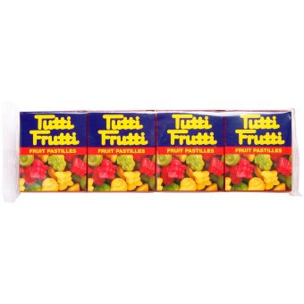 Фруктовые пастилки для детей Tutti Frutti Cloetta 4х17гр