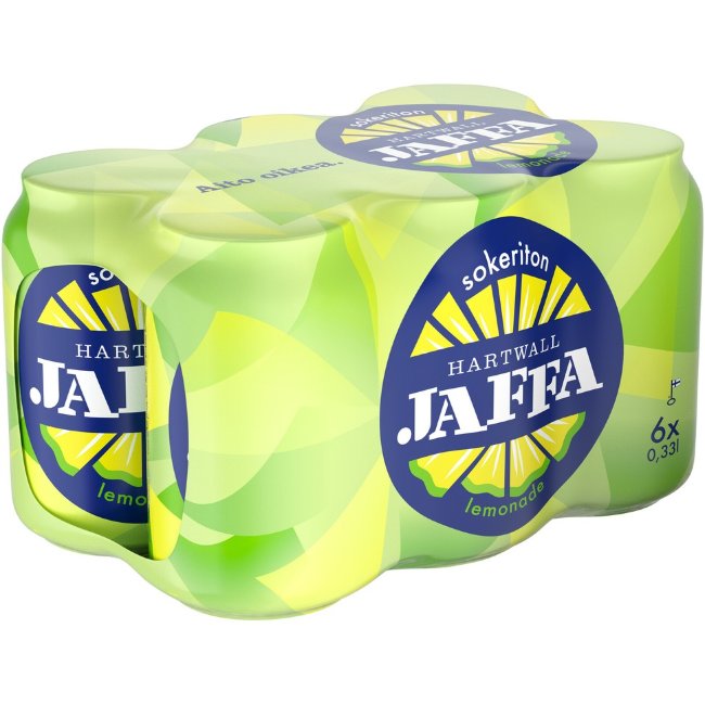 Напиток-лимонад Hartwall Jaffa Lemonade без сахара (уп 6 шт) 0,33 л