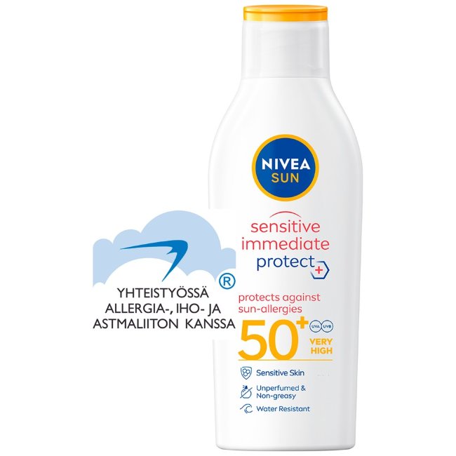 Солнцезащитный лосьон для чувствительной кожи NIVEA SUN 200 мл SK50+