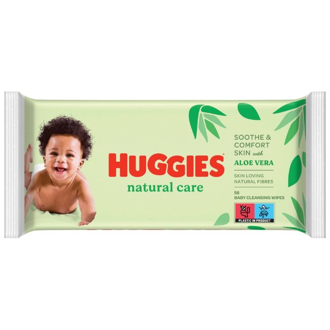 Влажные салфетки Huggies Natural Care 56 шт Влажные салфетки Huggies Natural Care 56 шт
