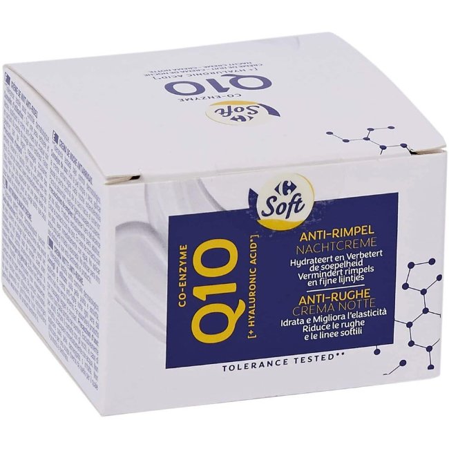 Ночной крем для лица Carrefour Soft Q10 50 мл Ночной крем для лица Carrefour Soft Q10 50 мл