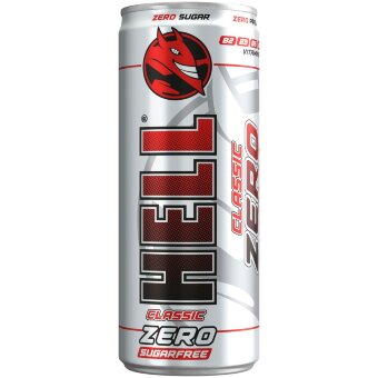 Энергетический напиток Hell Energy Classic zero 250 мл банка Энергетический напиток Hell Energy Classic zero 250 мл банка