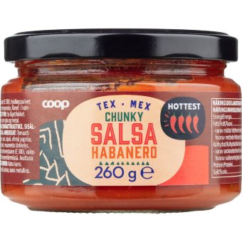 Острый соус сальса Tex Mex (с перцем хабанеро) Coop 260 гр Острый соус сальса Tex Mex (с перцем хабанеро) Coop 260 гр