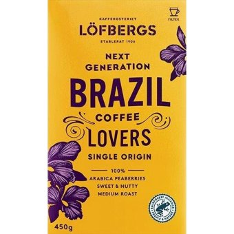 Кофе молотый Lofbergs BRAZIL Single Origin 450 гр Кофе молотый Lofbergs BRAZIL Single Origin 450 гр