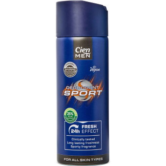 Дезодорант-спрей Cien Men Antitranspirant "Sport 24h" 200 мл Дезодорант-спрей Cien Men Antitranspirant "Sport 24h" 200 мл