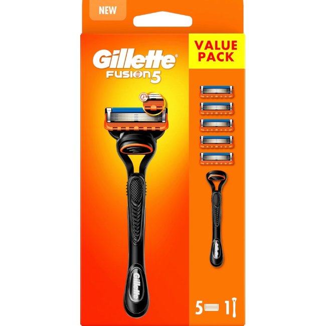 Бритва Gillette Fusion5 + 4 сменных лезвия