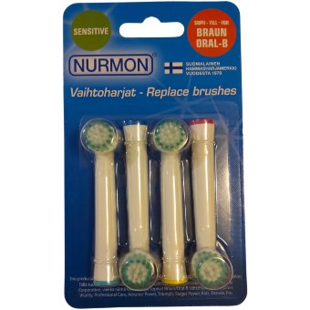 Заменяемые насадки для щетки NURMON Sensitive-4, совместимые с Oral-B Заменяемые насадки для щетки NURMON Sensitive-4, совместимые с Oral-B