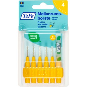 Щеточки для чистки зубов TePe 0,7мм 6шт Щеточки для чистки зубов TePe 0,7мм 6шт