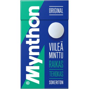 Леденцы без сахара для горла Mynthon Original Viileä Minttu 39 гр