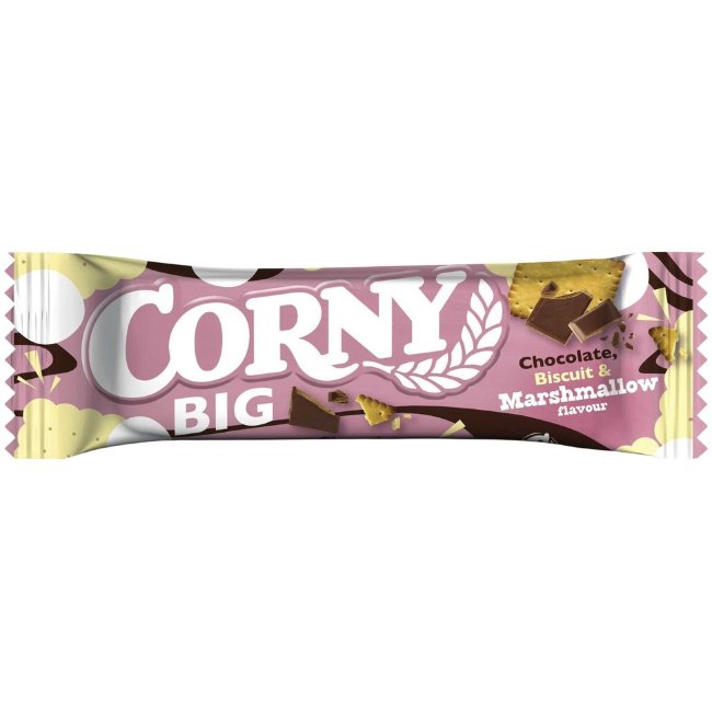 Снек-батончик Corny BIG с шоколадным бисквитом и маршмэллоу 40 гр