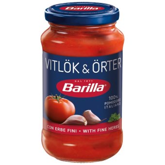 Томатный соус Barilla 400 гр с чесноком, красным вином и травами