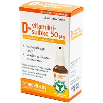 Витаминный спрей Fennovita D + K на 200 доз 20 мл