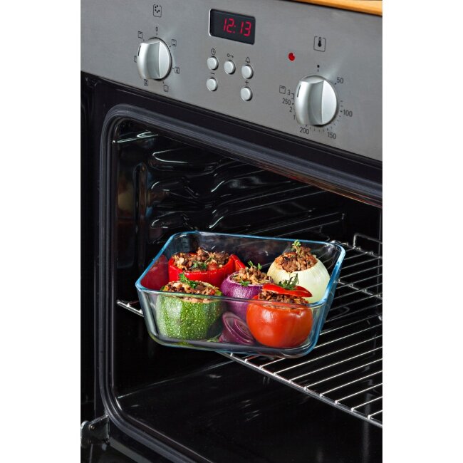Стеклянная форма для запекания с крышкой Pyrex Cook & Freeze 19x14 см