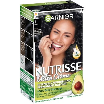 Стайлинг-крем для волос Garnier Nutrisse Ultra Creme 1.0 черный (1 шт) Стайлинг-крем для волос Garnier Nutrisse Ultra Creme 1.0 черный (1 шт)