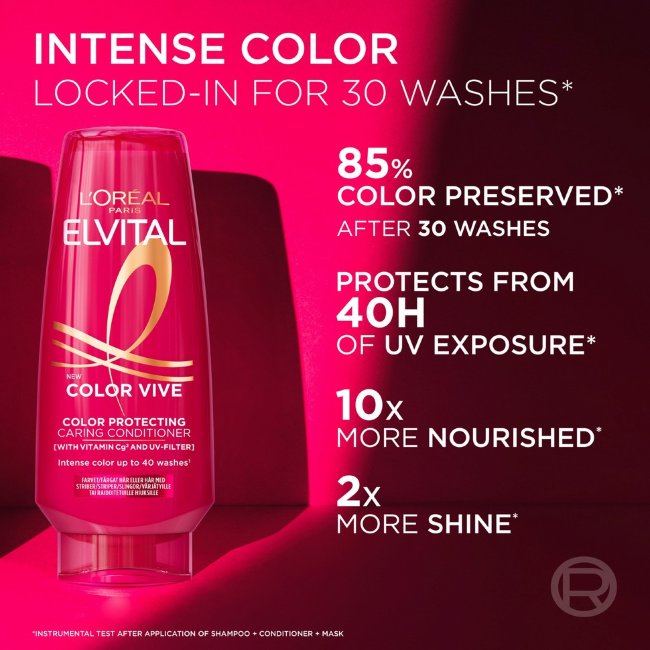 LOREAL Paris Elvital кондиционер Color-Vive для окрашенных и мелированных волос 300 мл LOREAL Paris Elvital кондиционер Color-Vive для окрашенных и мелированных волос 300 мл