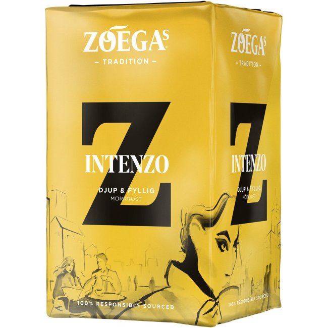 Молотый фильтрованный кофе Zoégas Intenzo 450 гр