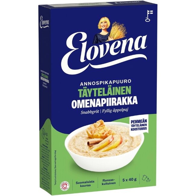 Порционный овсяный пудинг Elovena 200 гр со вкусом яблочного пирога