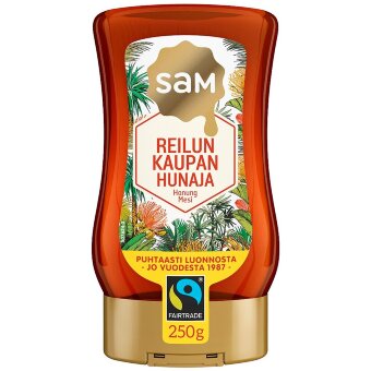 Медовый SAM мед с маркировкой справедливой торговли 250 гр