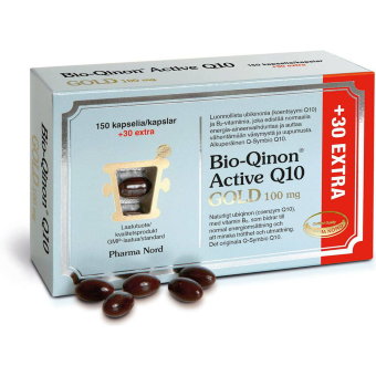 Витамин BIO-QINON Active Q10 GOLD 100MG 150+30 капс Pharma Nord Витамин BIO-QINON Active Q10 GOLD 100MG 150+30 капс Pharma Nord