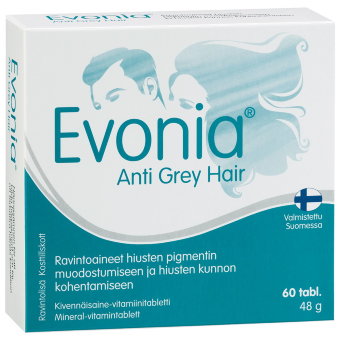 Витамины Evonia Anti Grey Hair против седины 60 шт Hankintatukku Витамины Evonia Anti Grey Hair против седины 60 шт Hankintatukku