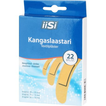 Пластырь Iisi Kangaslaastari 22 шт Пластырь Iisi Kangaslaastari 22 шт