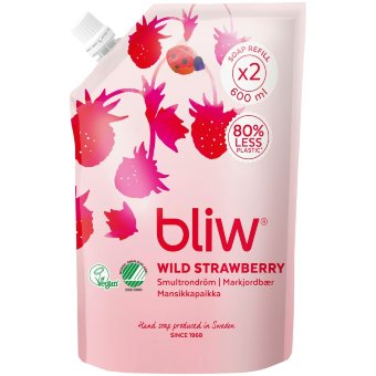 Жидкое мыло Bliw (земляника) 600 мл, мягкая упаковка Жидкое мыло Bliw (земляника) 600 мл, мягкая упаковка