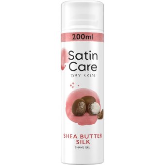 Гель для женского бритья с маслом ши Satin Care Shea Butter Silk для сухой кожи 200 мл Гель для женского бритья с маслом ши Satin Care Shea Butter Silk для сухой кожи 200 мл