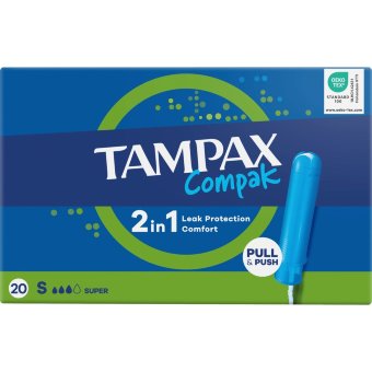 Тампоны Tampax Compak Super 20 шт Тампоны Tampax Compak Super 20 шт