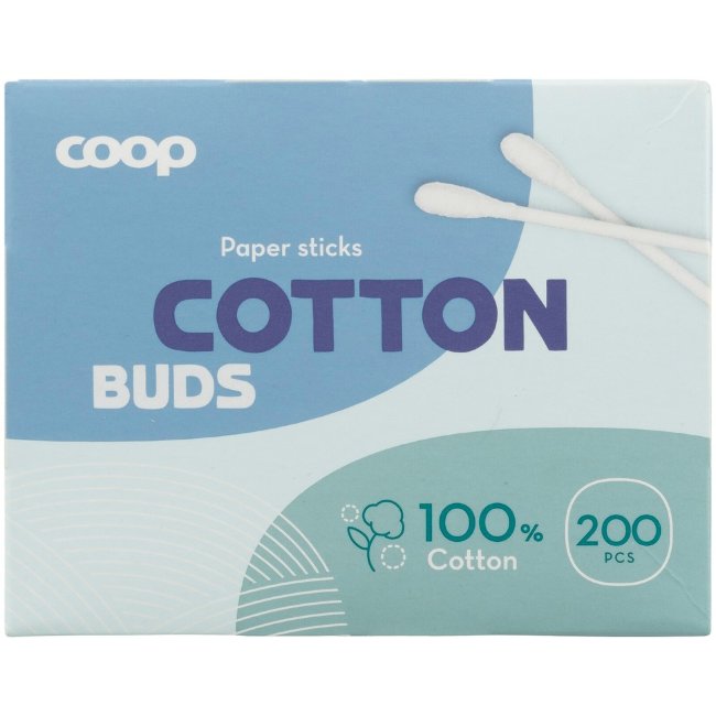 Ватные палочки Coop 200 шт