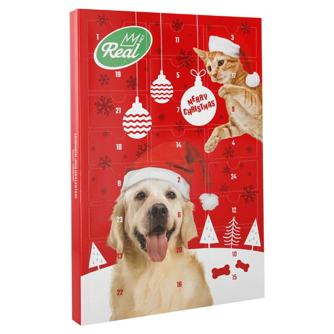 Рождетственский календарь для питомцев Real Pet 96 гр Рождетственский календарь для питомцев Real Pet 96 гр