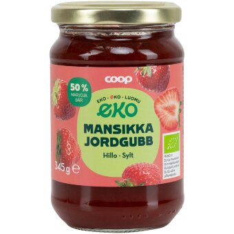 Органическое клубничное варенье Coop Eko 250 гр Органическое клубничное варенье Coop Eko 250 гр