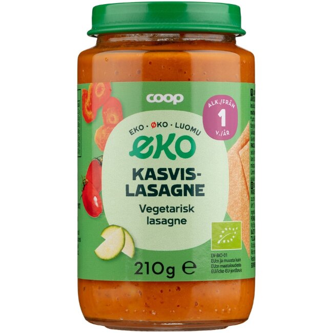 Овощная лазанья органическая Coop Eko 210 гр 1 г