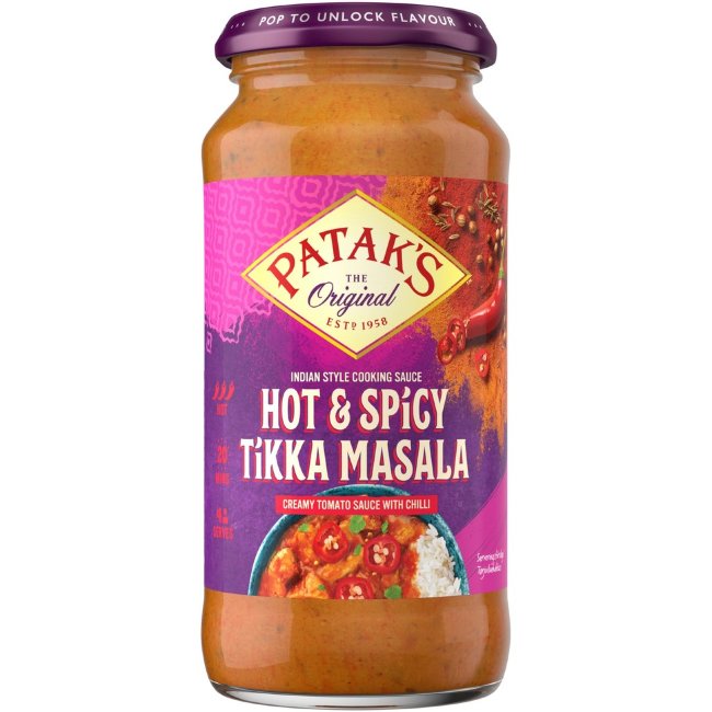 Острый и пряный карри-соус Tikka Masala Patak's 450 гр Острый и пряный карри-соус Tikka Masala Patak's 450 гр