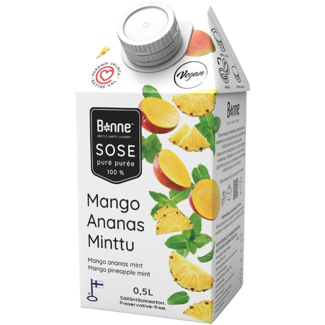 Пюре Bonne манго-ананас-мята 0,5 л