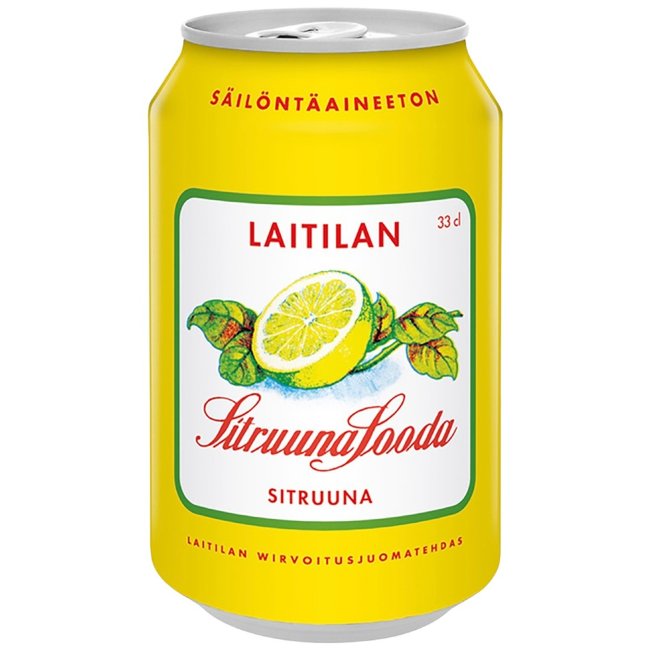 Лимонад с лимонным вкусом Laitilan Sitruunasooda 0,33 л Лимонад с лимонным вкусом Laitilan Sitruunasooda 0,33 л