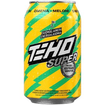 Энергетический напиток TEHO Super со вкусом яблока и дыни 0,33 л ж/б