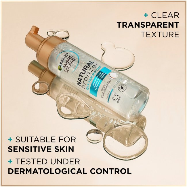 Автозагар-пенка Garnier Ambre Solaire Natural Bronzer для нормальной кожи 200 мл Автозагар-пенка Garnier Ambre Solaire Natural Bronzer для нормальной кожи 200 мл