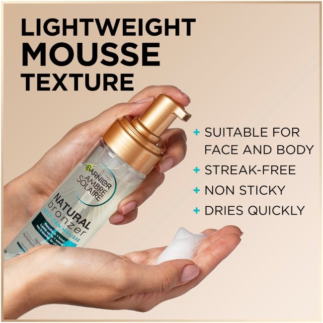 Автозагар-пенка Garnier Ambre Solaire Natural Bronzer для нормальной кожи 200 мл Автозагар-пенка Garnier Ambre Solaire Natural Bronzer для нормальной кожи 200 мл