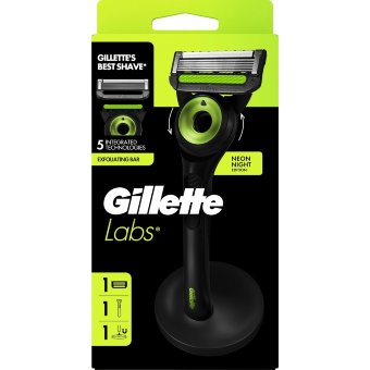 Бритва Gillette Labs с отшелушивающим стержнем Neon Night