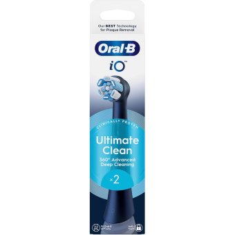 Насадки для Oral-B iO Ultimate Clean Black, 2 шт Насадки для Oral-B iO Ultimate Clean Black, 2 шт