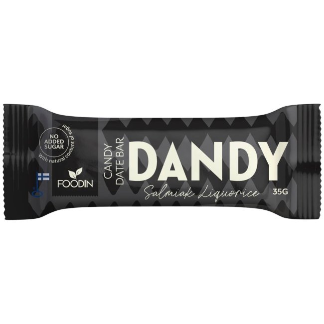 Карамельный батончик Foodin Dandy, лакричный салмиак, 35 гр Карамельный батончик Foodin Dandy, лакричный салмиак, 35 гр