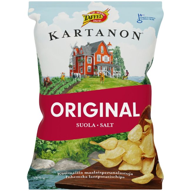 Картофельные чипсы Taffel Kartanon 180 гр