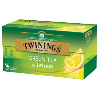 Зеленый чай с лимоном Twinings 25пак x 2гр Зеленый чай с лимоном Twinings 25пак x 2гр