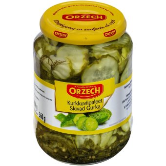 Огурцы ломтики в маринаде 650/360 гр Огурцы ломтики в маринаде 650/360 гр